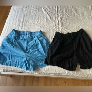 Women’s Casual Shorts Set - Blue and Black